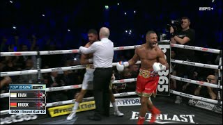 DAMM KELL BROOK LANDS VICOUS RIGHT HAND ON AMIR KHAN😱KHAN VS BROOK FULL 5Th ROUND HIGHLIGHTS [upl. by Adelaida]