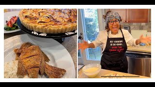 😮Bacon Crabmeat Quiche Fried Fish Stone Ground Grits amp enough tips to level up your cooking game [upl. by Evanthe]