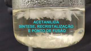 Acetanilida síntese recristalização e ponto de fusão [upl. by Notxarb]