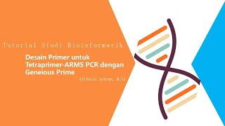 Tutorial Studi Bioinformatik Desain Primer T ARMS PCR [upl. by Mij]