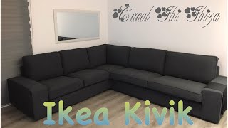 Como montar el sofá KIVIK de 5 plazas esq  HILLARED antracita IKEA [upl. by Ahsiaa]