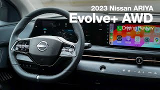 2023 Nissan ARIYA  Engage e4orce AWD  Driving Review [upl. by Morgun]