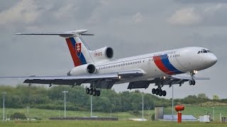 Tupolev TU154 Ilyushin IL96 IL62 Saudi Boeing 777 Luftwaffe amp VIP Visits London Stansted Airport [upl. by Arerrac]