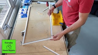 How To Build a Window Screen  Using a Frame Kit [upl. by Soule]