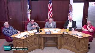 November 27th 2023 Muscatine County Board Meeting [upl. by Sells232]