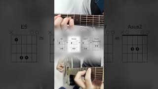 1 Chord  4 Chords fingerstyle guitar guitartutorialguitarlesson [upl. by Cis64]