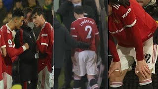 Victor Lindelof struggling to breathe Pointing to chest worrying scene Man United Vs NorwichVideo [upl. by Halac]