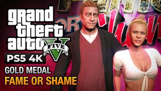 GTA 5 PS5  Mission 24  Fame or Shame Gold Medal Guide  4K 60fps [upl. by Annaili]