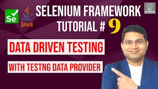 Selenium Framework Tutorial 9  Data Driven Testing with TestNG DataProvider [upl. by Bez]