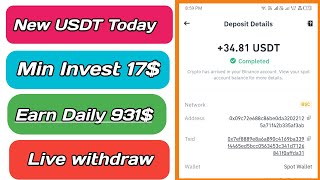 luxotticausdt  New Latest High Profitable USDT Money Making Platform  Best Online Earning Site [upl. by Mortensen]