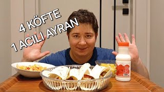 ASMR  KÖFTE WRAP ACILI AYRAN VE PATATES KIZARTMASI  ACILI AYRAN DENEDİM türkasmr [upl. by Oicor540]