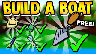 How to get ALL TOOLS for FREE  Build a boat for Treasure ROBLOX [upl. by Tory]