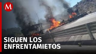 Reportan nuevos enfrentamientos armados en carreteras de Sinaloa [upl. by Dnomsaj123]