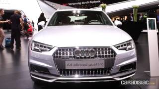 Salon de Genève 2016  Audi A4 Allroad  la randonneuse [upl. by Verner]