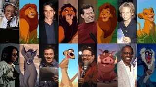 The Lion King  Voice Actors amp Songs  Behind The Scenes  Side By Side Comparison [upl. by Bronson]