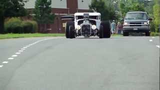 quotCOUPEZILLAquot HOT RAT ROD BLOWN 871 BLOWER  BURNOUTS  NASTY INSANE PRO STREET video 18 [upl. by Driscoll704]