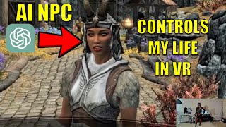 I had a REAL Ai NPC Control my LIFE in VR [upl. by Ahsiekram]