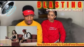 BLASTING INAPPROPRIATE SONG PT 12 REACTION Lolo amp Free Team [upl. by Chelsie]