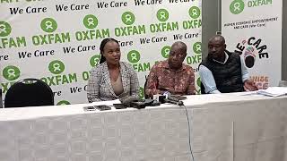 OXFAM International Day of Care Press Conference Holiday Inn Harare 281024 [upl. by Pals905]