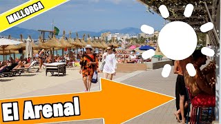 El Arenal Majorca Spain Tour of beach and resort [upl. by Nnaynaffit306]