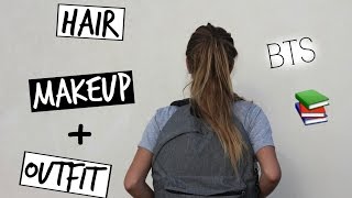 GRWM  BTS Hair Makeup  Outfit [upl. by Ernaldus148]