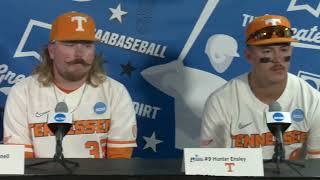 Tennessee Baseball Press Conference – Super Regional Game One vs Evansville [upl. by Naillil439]