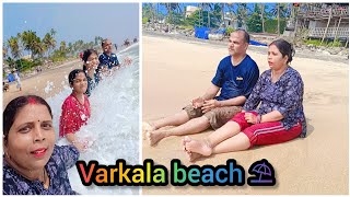 Varkala beach part3⛱️keralavarkalavarkalabeachyoutubevlogseabeach [upl. by Yamauchi]