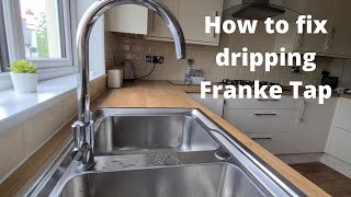 How to fix dripping Franke kitchen mixer tap with current parts  full tutorial [upl. by Atteoj]