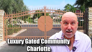 Inside a Super Rich Gated Community  Charlotte NC Neighborhood Drive [upl. by Vivianne306]