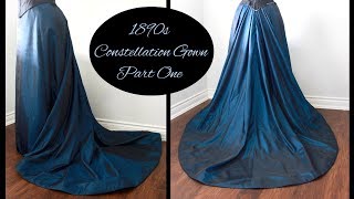 Making a Victorian Ball Gown Pt 1  1890s Fancy Dress [upl. by Idnod]