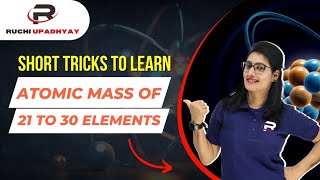 Tricks To Learn Atomic Mass of 21 to 30 Elements in Periodic TableAtomic Mass [upl. by Barhos]