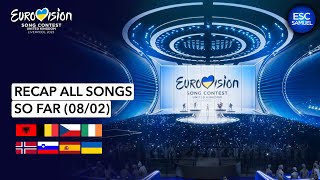 Eurovision ESC 2023  RECAP All Songs Selected So Far February 7th [upl. by Woo142]