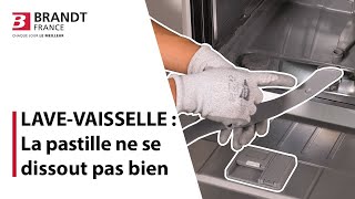 La pastille de détergent se dissout mal ou pas dans votre lavevaisselle [upl. by Haelahk]