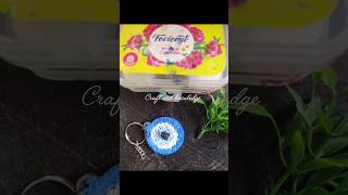 Textured keyring diy diy subscribe trendingshort tissuecraft wastediyacraft wastematerialcraft [upl. by Myrwyn]