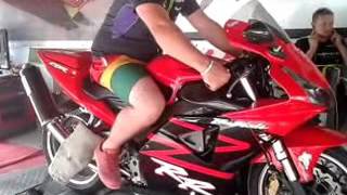 Honda 954 CBR Fireblade 2003 dyno test [upl. by Aztilem347]