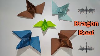 Easy Paper Dragon Boat  DIY  How To Make Dragon Hodi  Origami Craft Paper Craft  Amazing Craft [upl. by Kappenne]