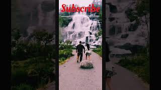 Norway travel heaven youtubevideo fyp foryou norway waterfall youtubeshorts music lyrics [upl. by Eninahpets]