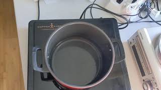 Copper chef induction cooktop need to cook by press quotlowquot and then quotonquot button [upl. by Acirrej]