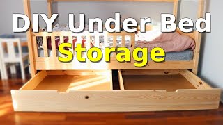 DIY Under Kids Bed Storage [upl. by Allesiram]