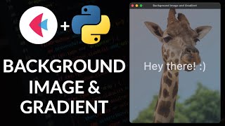 Set Screen Background Image and Gradient in a Flet Python App [upl. by Amador]