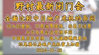 【必看，信息量极大】20241028 野村最新闭门会 全面比较中日地产危机的异同 [upl. by Diley]