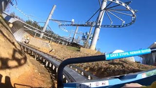 Avalanche Snow Coaster  Rowdy Bear SnowPark Pigeon Forge  Powered Mountain Coaster POV [upl. by Eixela]