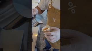 Rossetta latte art skills rossetta latteartbasic shorts asia [upl. by Onoitna]