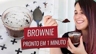 RECEITA DE BROWNIE fácil e pronto em 1 minuto  ComidaDeVerdade [upl. by Pretrice]