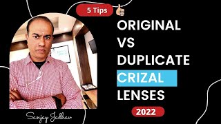 Original Vs Duplicate Crizal lenses Authentic crizal lenses [upl. by Anivlek]