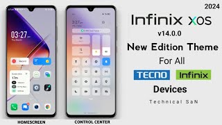 XOS 14 Theme  Round Icons Edition Theme For All Tecno amp Infinix Devices 🔥 [upl. by Roe]