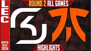 SK vs FNC Highlights ALL GAMES  LEC Winter 2024 Playoffs Lower Round 2  SK Gaming vs Fnatic [upl. by Amihc613]