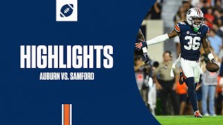 Auburn Football  Highlights vs Samford 2023 [upl. by Saum919]