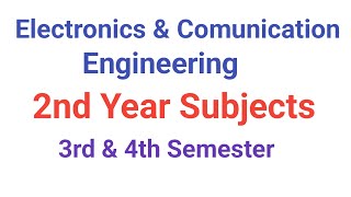 Electronics amp Communication Engineering Syllabus 2nd Year Subjects in Hindi [upl. by Gerardo]