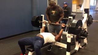 Kevin OAK 495 lb bench press [upl. by Isolt472]